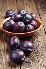 Sweet violet plums