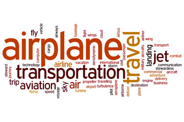 Airplane word cloud