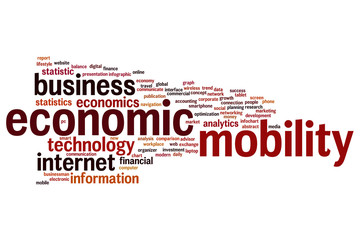Economic mobility word cloud
