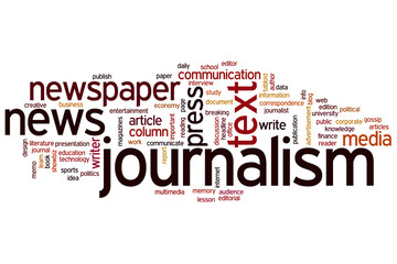 Journalism word cloud