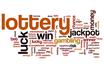 Lottery word cloud