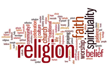 Religion word cloud
