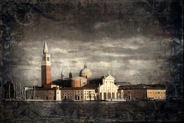 Kościół San Giorgio Maggiore w Wenecji styl retro