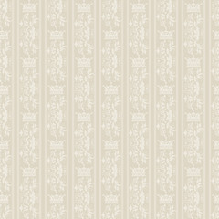 Seamless damask decorative wallpaper