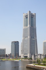 Fototapeta na wymiar Yokohama city at minato mirai area