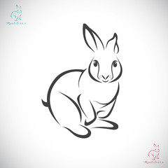 Naklejka premium Vector image of an rabbit