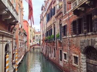 Fototapeta na wymiar Alter Kanal in Venedig