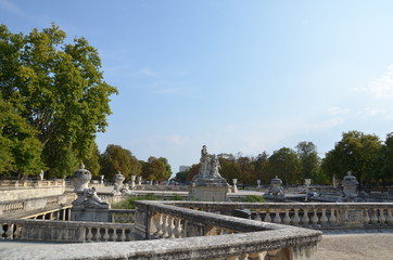 Jardins de la fontaine à Nîmes 