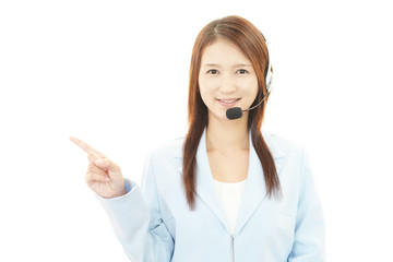 笑顔のオペレーター