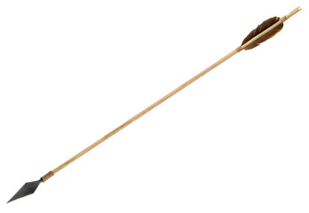 Antique old wooden arrow - 68343920