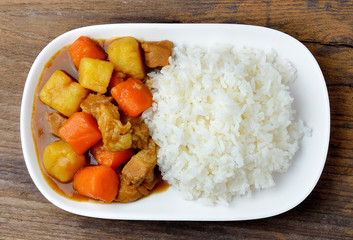 Curry and rice