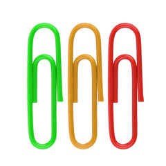 paper clip isolated on white