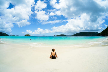 Fototapeta na wymiar Beautiful Caribbean beach