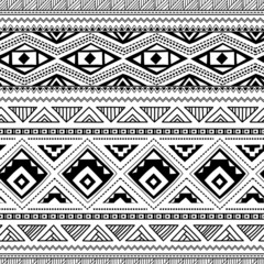 Ethnic ornamental textile seamless pattern