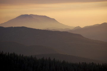 Mount St. Helens Dusk, Washington state