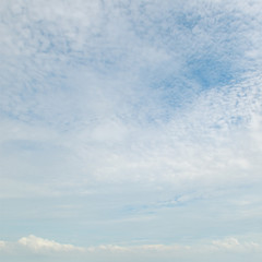 clouds in the blue sky