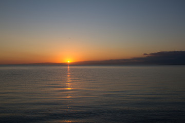 sunrise on the sea
