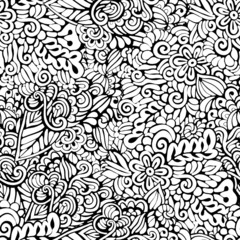 Abstract Vector Hand Drawn Seamless Pattern