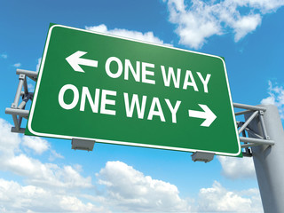 Obraz premium one way