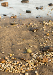 Detail eines Strandes auf Teneriffa