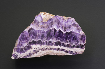 Polished amethyst from South Africa. 20cm across.