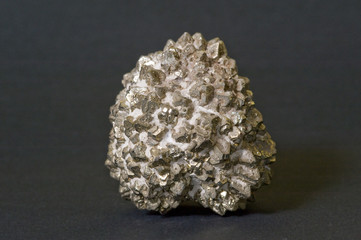 Marcasite (white iron pyrites) from Italy. 6cm high.