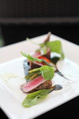 Grilled tuna steak