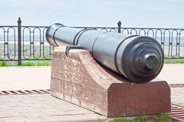 Old cannon in fortifications