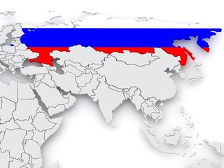 Map of worlds. Russia.