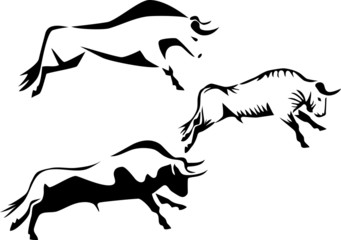 stylized bull