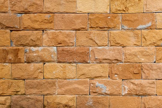 Background texture of laterite stone wall.
