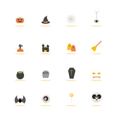 Halloween icon set.