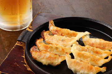 餃子とビール