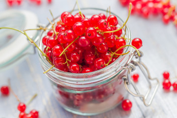 Preparation products processed fresh colorful summer fruits jars