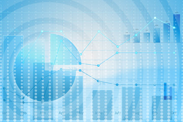 World Map. business chart graph.