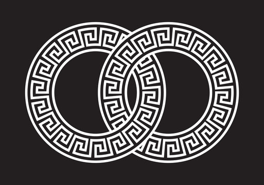 Illustration of the Greek Pattern Linked Together