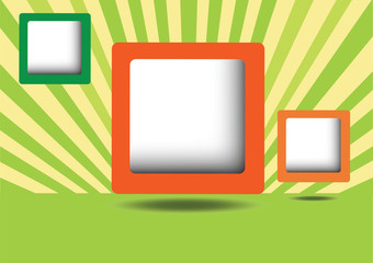 Abstract design bubble background, vector