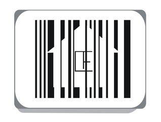 Штрих-код в виде дома