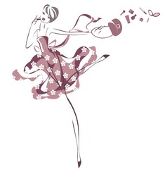 Бегущая девушка