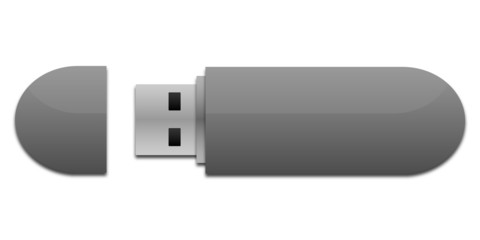 USB Stick grau