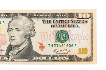Ten dollars banknote