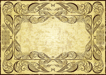 Abstract vintage frame
