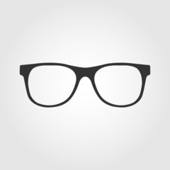 glasses icon, flat design