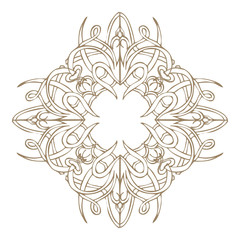 Ornamental round lace..