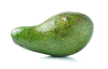 avocado on white background