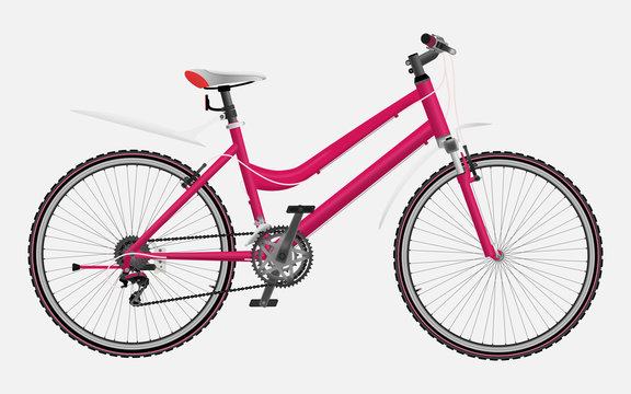 Lady's pink bike