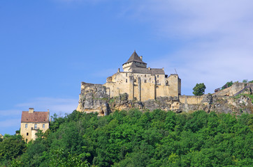 Fototapeta na wymiar Le château de Castelnaud en dordogne