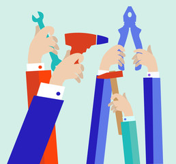 tool kit construction - Illustration