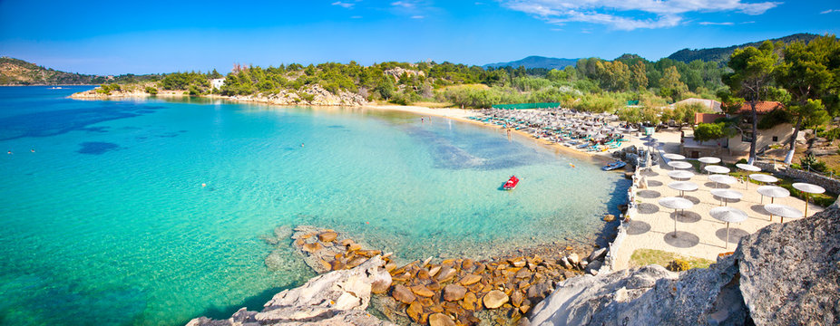 Fototapeta Plaża Talgo na półwyspie Sithonia, Grecja.