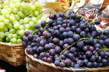 Grapes in a market